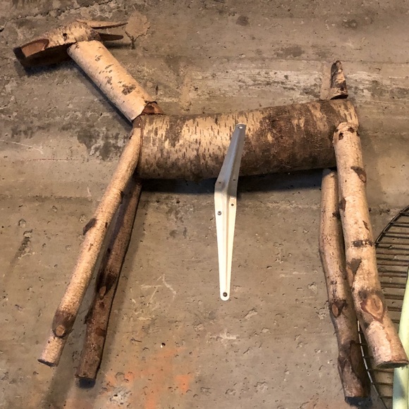 Vintage Handmade wood log reindeer - Picture 2 of 3